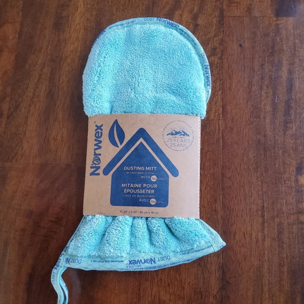 Norwex  Dusting Mitt - Aqua